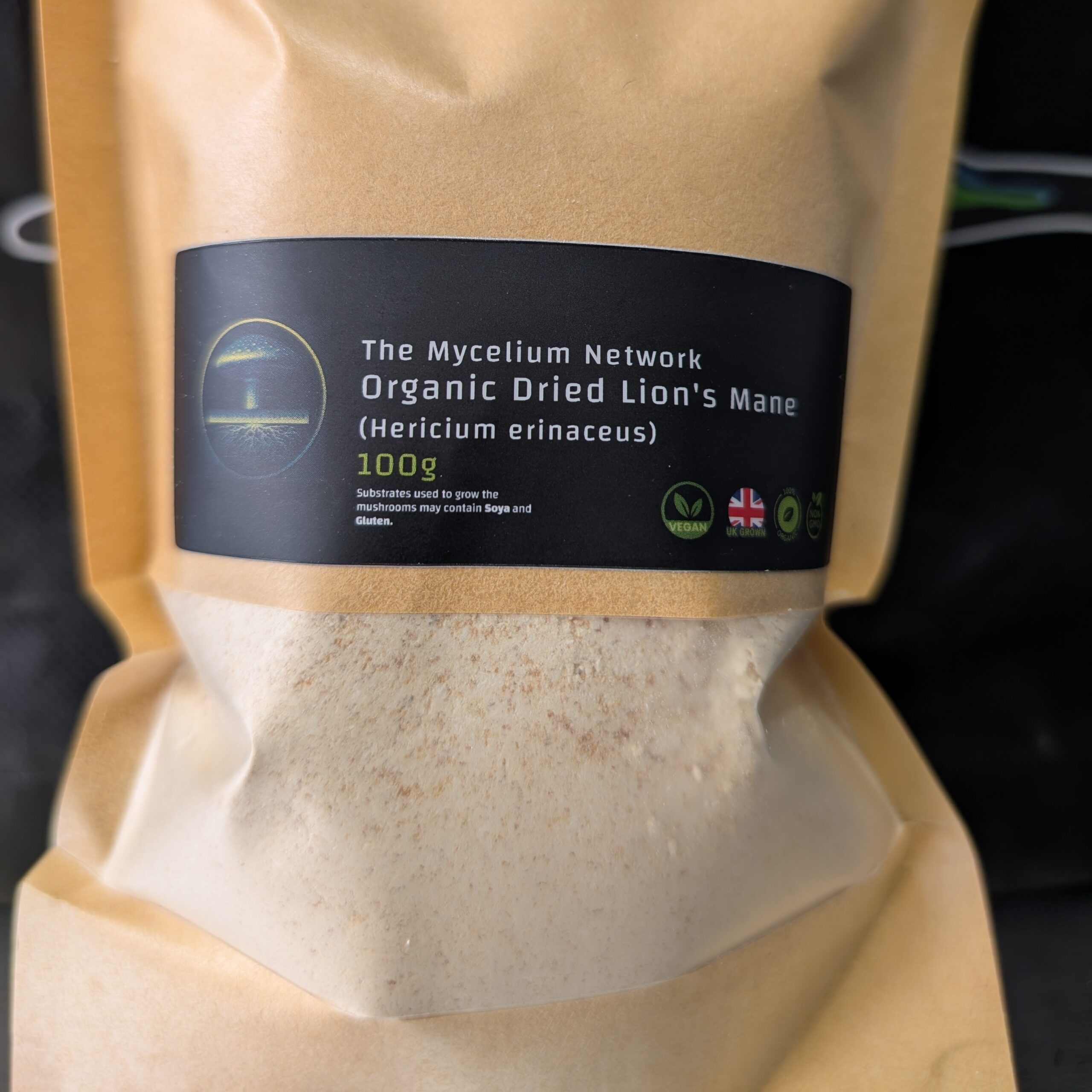 Bag of dried Lion's Mane Mushroom